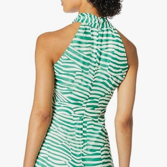 Sam Edelman Green and White Midi Dress - Picture 4 of 14